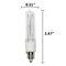 Platinum ESL 150W 120V T4 E11 Mini Can Base Clear Halogen Bulb